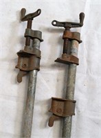 Pipe Clamps (lot of 2) 2 ft long