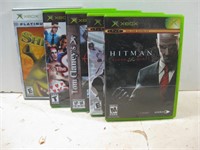 VINTAGE X-BOX VIDEO GAMES LOT OF 5