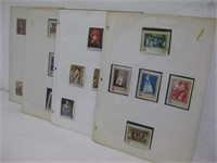 STAMPS PAGES ~ FEATURES FAMOUS ART ARTISTS #1
