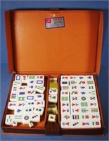 Cased Chinese mahjong set
