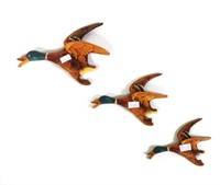 Set three English ceramic flying ducks