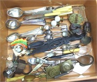Quantity of silver plated flatware & other items