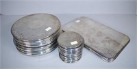 Quantity of silver plated place mats & coasters