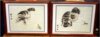 Two framed Chinese prints