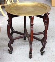 Eastern brass tray table
