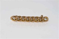 9ct gold rope brooch