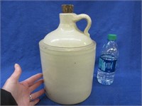 old 1 gallon cream stone jug (chips)