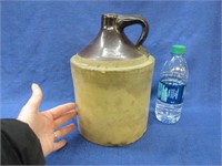 old 1 gallon brown stone jug (chips)