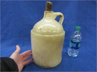 old 1 gallon stone jug (chips & cracks) - cream