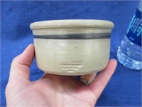 1992 wisconsin pottery small crock bowl