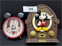 Mickey Mouse Radio & Bradley Alarm Clock