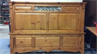 KING PINE HEADBOARD, FOOTBOARD AND SIDERAILS  WITH