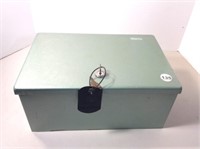 LOCKING FIREPROOF WATER RESISTANT DOCUMENT BOX