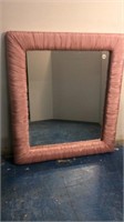 FABRIC WRAPPED FRAMED MIRROR
