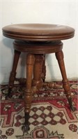 CLAW AND BALL SWIVEL PIANO STOOL