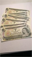 SEQUENTIAL CANADA 1 DOLLAR BANKNOTE X 16