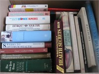 BOOKS - Box Lot of Cookbooks & Health Living