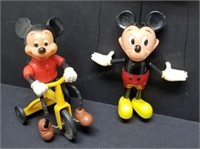 Mickey Mouse Tricycle & Marionette Plastic Toys