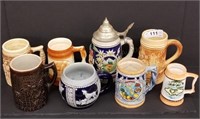 8 Steins and Beer Tankards