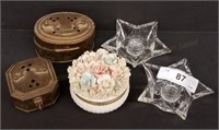 Dresser/Trinket Boxes & Star Candle Holders
