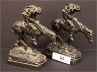 8" 'End of the Trail' Western Bookends