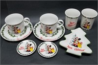 Mickey Mouse Christmas Breakfast Dish Set