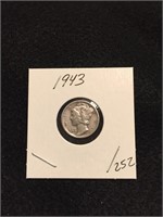 1943 Mercury Dime 90% Silver