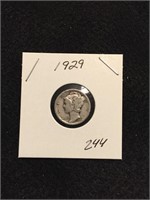 1929 Mercury Dime 90% Silver