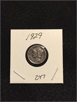 1929 Mercury Dime 90% Silver