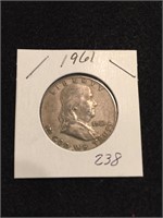 1961 Franklin Half Dollar 90% Silver