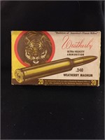 240 Weatherby Magnum Full Box Ammunition COLLECTOR