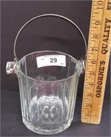 6" Glass/Crystal Ice Bucket