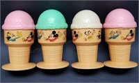 Mickey Mouse Hard Plastic Ice Cream Sippers