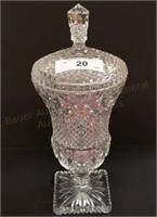 12" Crystal Covered Candy Dish