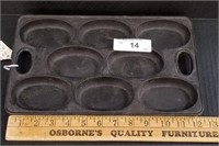 12" Cast Iron Gem Muffin or Egg Pan