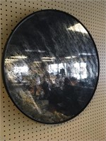 27” Round Distressed  Wall Mirror