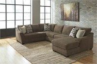 891 Ashley Large Designer Sectional w' Chaise