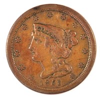 1851 Half Cent.