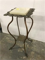 Victorian metal and brass table