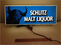 Schlitz Malt Liquor Lighted Sign