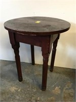 Antique round top table