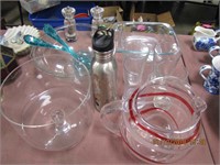 1 lot of approx 7 pcs: water glasses, pitcher,