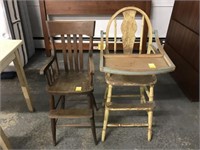 2 childrens chairs