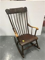 Antique platform rocking chair
