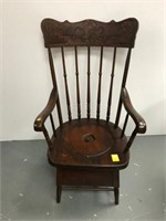 Victorian necessary chair
