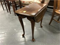 Small cherry drop leaf table