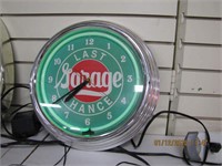 Last Chance Garage light up sign approx 15"