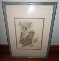 Koala Bear By Charlotte Young Pencil Drawing