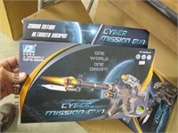 Box of NIB Cyber MIssion toy guns Approx 18