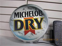 1 Michelob Dry advertising light approx 12.5"